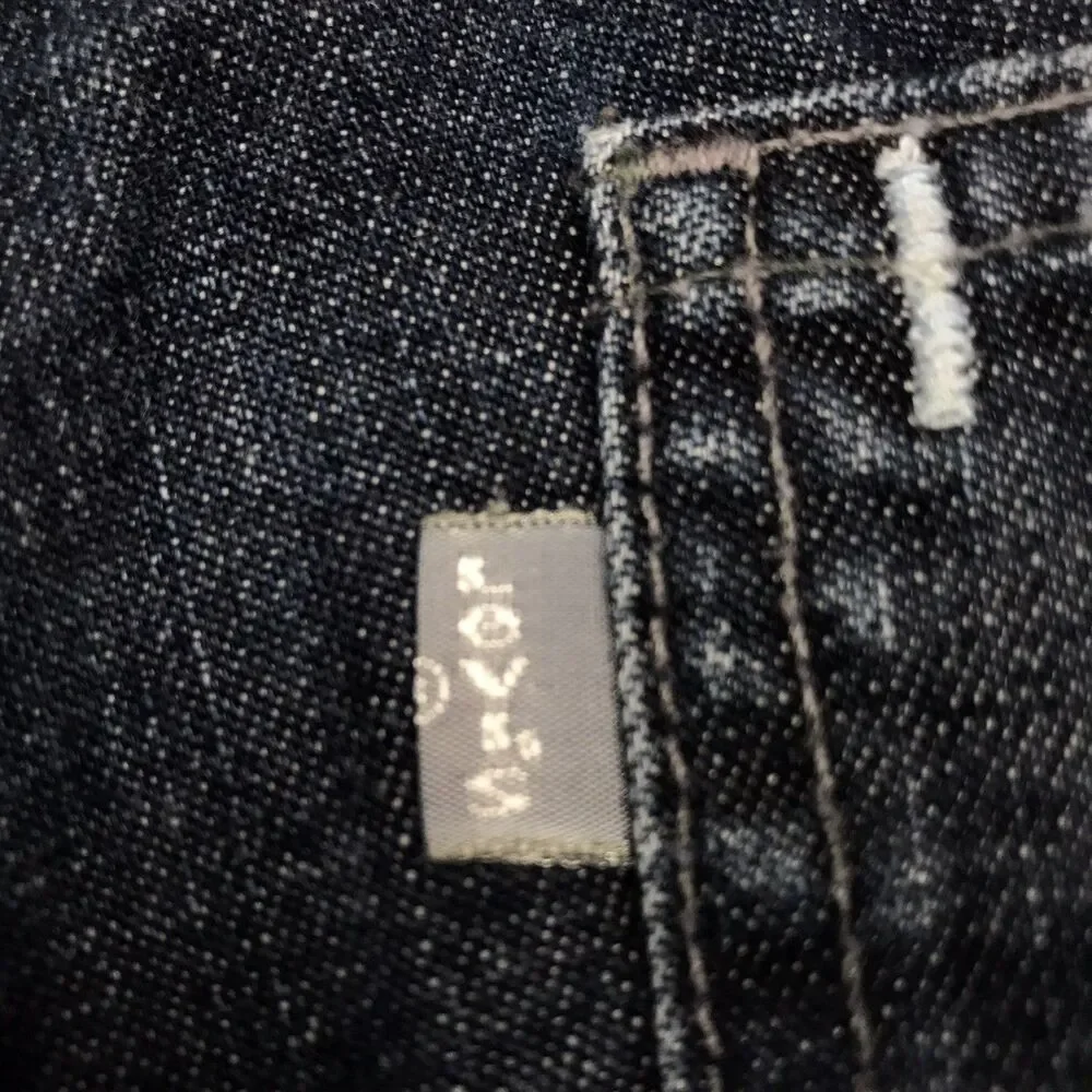 Y2K LEVIS SILVERTAB Boot Fit Jeans Men 36x30 Dark Distressed Made in Mexico '01